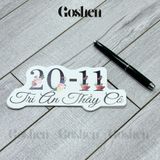  (Lẻ 1 cái) BANNER Theo Even, Nhiều Mẫu Mã, Dày, Cứng Cáp 12cm. 