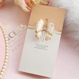  Thiệp Chúc Mừng Hình Nơ Màu Pastel Ngọt Ngào 16x8cm 