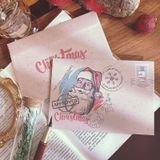  Thiêp Giáng Sinh Noel Vintage Có Phong Bì 10x15cm 