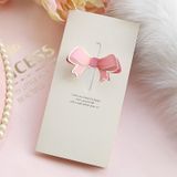  Thiệp Chúc Mừng Hình Nơ Màu Pastel Ngọt Ngào 16x8cm 