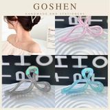 Kẹp 8cm-Hoa Sứ, Kẹp Tóc Càng Cua Hình Nơ Hologram Ngọt Ngào Phong Cách Hàn Quốc 