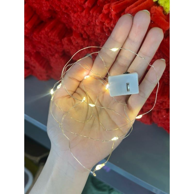  Đèn Led Fairy Light 1m Trang Trí Hộp Quà, Bó Hoa, Decor Chụp Ảnh 