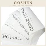  (45*30cm) Giấy Gói Hoa In Chữ Tiếng Anh Phông Trắng Không Thấm Nước - Giấy Gói Quà, Giấy Gói Hoa, Giấy Bó Hoa. 