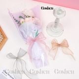  (Ngang 4cm) Cuộn Ruy Băng Voan Đuôi Cá Ánh Galaxy - Loại Đẹp - Không Tưa Lông. 
