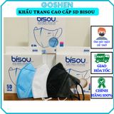  Khẩu Trang 3D và 5D Bisou Cao Cấp (Ôm sát mặt, dễ thở) 