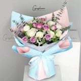  (58cm x 58cm) Giấy Bóng Mờ Trơn. Gói Hoa Gói Quà Dày Dặn 