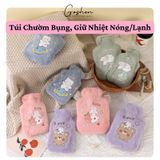  Túi Chườm Bụng, Túi Giữ Nhiệt Nóng Lạnh 500ml Dễ Thương Dày Dặn 