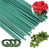 Kẽm cành, kẽm thân, que kẽm bọc nhựa 30cm, 40cm làm thân hoa giả 