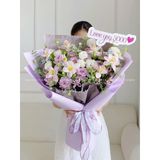  (58*58cm) Giấy Satin Gói Hoa Mờ Đặc Cao Cấp Không Thấm Nước, Màu Đẹp Sắc Nét. 