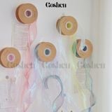  (Ngang 4cm) Cuộn Ruy Băng Voan Đuôi Cá Ánh Galaxy - Loại Đẹp - Không Tưa Lông. 