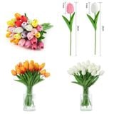 Hoa Tulip Giả Bằng Cao Su PU Dùng Trang Trí Decor Xinh Xắn 