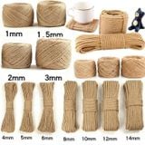  (Dày 3mm) Cuộn Dây Thừng - Dây Cói Dừa Trang Trí Handmade, Decor Treo Tranh Ảnh, Quấn Lọ Hoa, Gói Quà, Đồ Lưu Niệm 