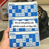  Đồ Chơi Lồng Quay Lô Tô Cao Cấp BINGO LOTTO 90 Số (48 Phiếu Tờ Dò) 
