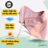  Khẩu Trang Vải Chống Tia UV, Chống Nắng Cao Cấp UPF50+ Thoáng Khí Ôm Trọn Mặt 