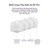  Set 3 cái Khẩu trang hình gấu 3D cho bé từ 0-3 tuổi thương hiệu Unimask cao cấp xuất Nhật 