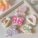 Kẹp Tóc Hoa Nhí Xanh Hồng Pastel Phong Cách Hàn Quốc 