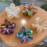  (Màu Mới) Kẹp Hoa Sứ Đủ Màu, Kẹp Hoa Sứ Tráng Gương, Hologram 8cm 