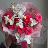  (38x52cm) Giấy Gói Hoa Chữ Tiếng Anh Họa Tiết-  Foam Cứng - Phong Cách Trang Nhã - Không Thấm Nước 