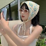 Băng Đô Khăn Tam Giác Len Móc Họa Tiết Dễ Thương 
