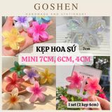 (Nhỏ) Kẹp Hoa Sứ Mini 4cm, 6cm, Kẹp Mái, Kẹp Một Bên Tóc 