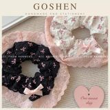  Buộc Tóc Scrunchies Nơ Đen Hồng Xinh Xắn Hàn Quốc 