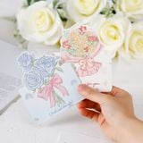  Thiệp Hình Bó Hoa, Thiệp Sinh Nhật, Thiệp Tặng Cô, Thiệp Lễ 8/3, 20/11 Tặng Thầy Cô 