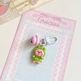  Móc Khóa Mini Có Chuông Đáng Yêu Hoạt Hình Loopy 