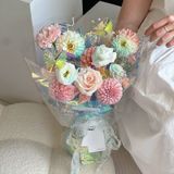  (57*57cm) Giấy Gói Hoa Bóng Kiếng Huỳnh Quamg Viền Chữ Cao Cấp, Không Thấm Nước. 