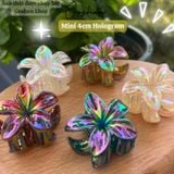  (Màu Mới) Kẹp Hoa Sứ Đủ Màu, Kẹp Hoa Sứ Tráng Gương, Hologram 8cm 
