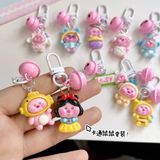  Móc Khóa Mini Có Chuông Đáng Yêu Hoạt Hình Loopy 