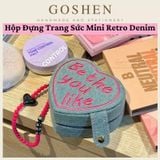  Hộp Đựng Trang Sức Mini Phong Cách Retro Denim 