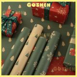  Giấy Gói Hoa, Giấy Gói Quà Hoạ Tiết Noel Cao Cấp, Dày Dặn 
