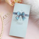  Thiệp Chúc Mừng Hình Nơ Màu Pastel Ngọt Ngào 16x8cm 