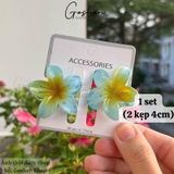  (4cm, 6cm) Kẹp Tóc Hoa Sứ Mini, Kẹp Hoa Size Nhỏ 4cm 6cm Kẹp Mái 
