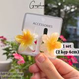  (4cm, 6cm) Kẹp Tóc Hoa Sứ Mini, Kẹp Hoa Size Nhỏ 4cm 6cm Kẹp Mái 