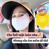  Khẩu Trang Vải Chống Tia UV, Chống Nắng Cao Cấp UPF50+ Thoáng Khí Ôm Trọn Mặt 