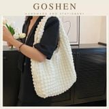  (Loại Lớn) Túi Tote Vải Xốp, Túi Đeo Vai Đựng Đồ Vải 2 Lớp 