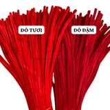  (Sỉ Bó 40s-100s) Sợi Kẽm Nhung Dày-Chất Kẽm Đẹp Làm Hoa, Làm Đồ Handmade 