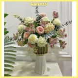  Đầu Bông Cúc Xù, Hoa Bingbong Trang Trí Giỏ Quà, Làm Handmade 