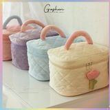  Túi Đựng Đồ Trang Điểm Mỹ Phẩm Du Lịch Hoa Tulip Nhiều Ngăn Nhỏ Gọn 