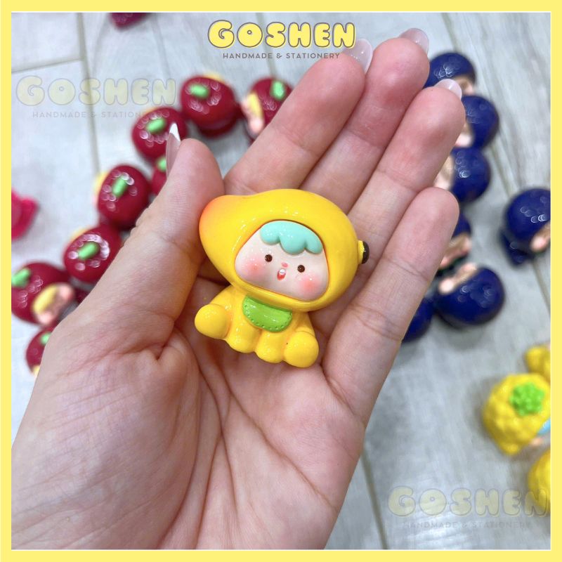  (Ảnh Thật) Charm Đủ Loại Moi Trái Cây, Charm Heo Con, Charm Rùa, Charm Trang Trí Decor Vui Nhộn 