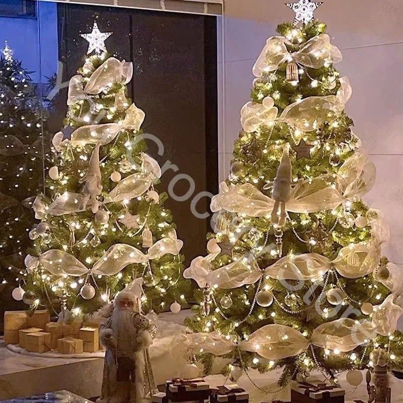  (50cm x 1 mét) Cuộn Lưới Kim Tuyến, Lưới Ánh Kim Gói Hoa, Trang Trí Giỏ Quà, Cây Thông Noel 