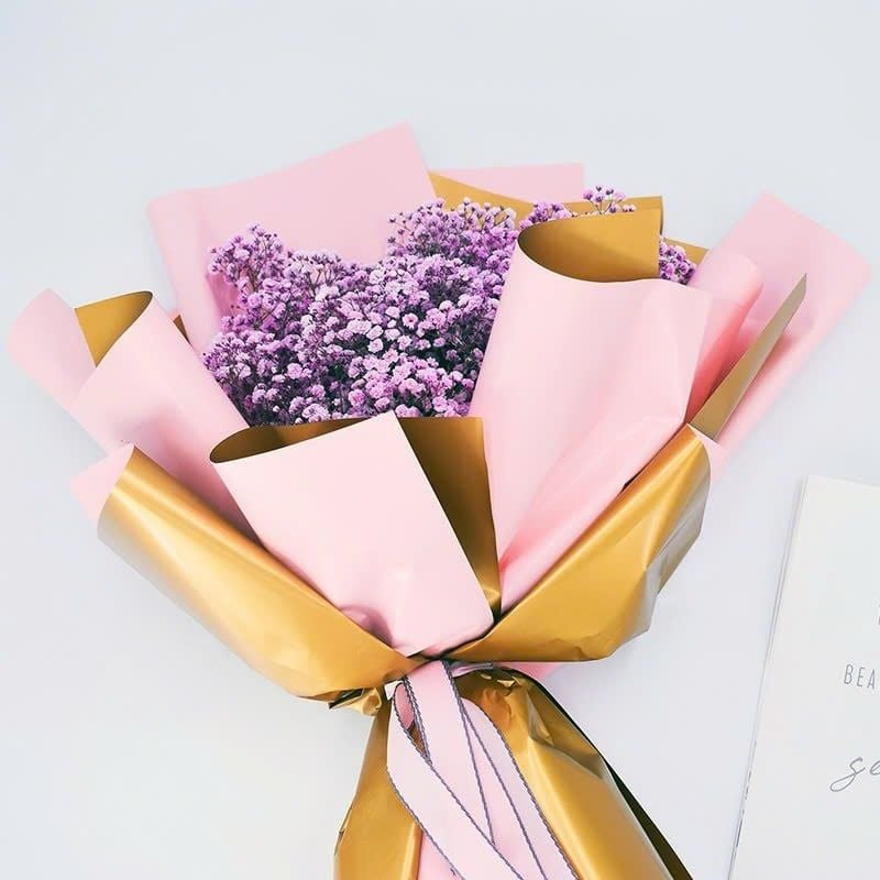  ( 58cm* 58cm) Giấy Cao Cấp 2 Mặt, Mặt Màu Và Mặt Nhũ Đồng. 