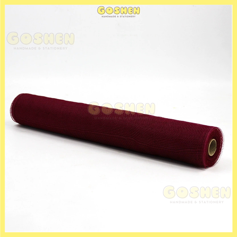  (50cm x 1mét) Cuộn Lưới Thô, Lưới Ô Vuông Nhỏ, Lưới Cứng Gói Hoa, Trang Trí Giỏ Hoa, Giỏ Quà 