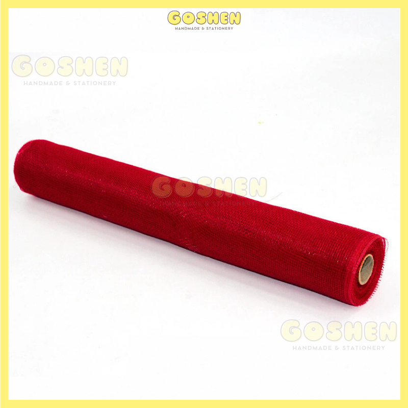  (50cm x 1mét) Cuộn Lưới Thô, Lưới Ô Vuông Nhỏ, Lưới Cứng Gói Hoa, Trang Trí Giỏ Hoa, Giỏ Quà 