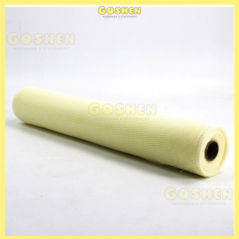  (50cm x 1mét) Cuộn Lưới Thô, Lưới Ô Vuông Nhỏ, Lưới Cứng Gói Hoa, Trang Trí Giỏ Hoa, Giỏ Quà 