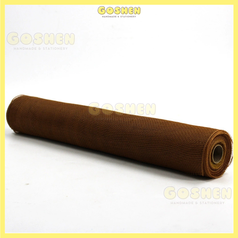  (50cm x 1mét) Cuộn Lưới Thô, Lưới Ô Vuông Nhỏ, Lưới Cứng Gói Hoa, Trang Trí Giỏ Hoa, Giỏ Quà 