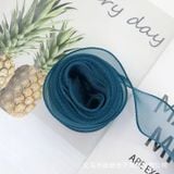  (4cm x Dài 4m) Cuộn Ruy Băng Voan Viền Sóng và Ánh Galaxy, Màu Sắc Trẻ Trung Thắt Nơ,Bó Hoa,Trang Trí Hộp Quà 