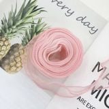  (4cm x Dài 4m) Cuộn Ruy Băng Voan Viền Sóng và Ánh Galaxy, Màu Sắc Trẻ Trung Thắt Nơ,Bó Hoa,Trang Trí Hộp Quà 