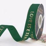  (1cm x Dài 45m) Cuộn Dây Ruy Băng In Chữ LOVE IS ETERNAL, Nhiều Màu Sắc, Trang Trí Nơ, Gói Quà. 